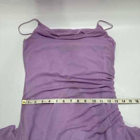 City Triangles Vtg Y2K Sparkle‎ Maxi Dress Hoco Prom Gown Sz M Purple Fairy - Picture 16 of 16